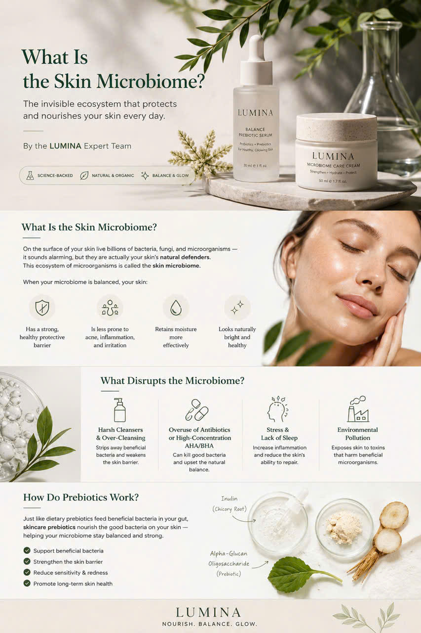 Prebiotics & Microbiome — The Secret to Healthy Skin From Within