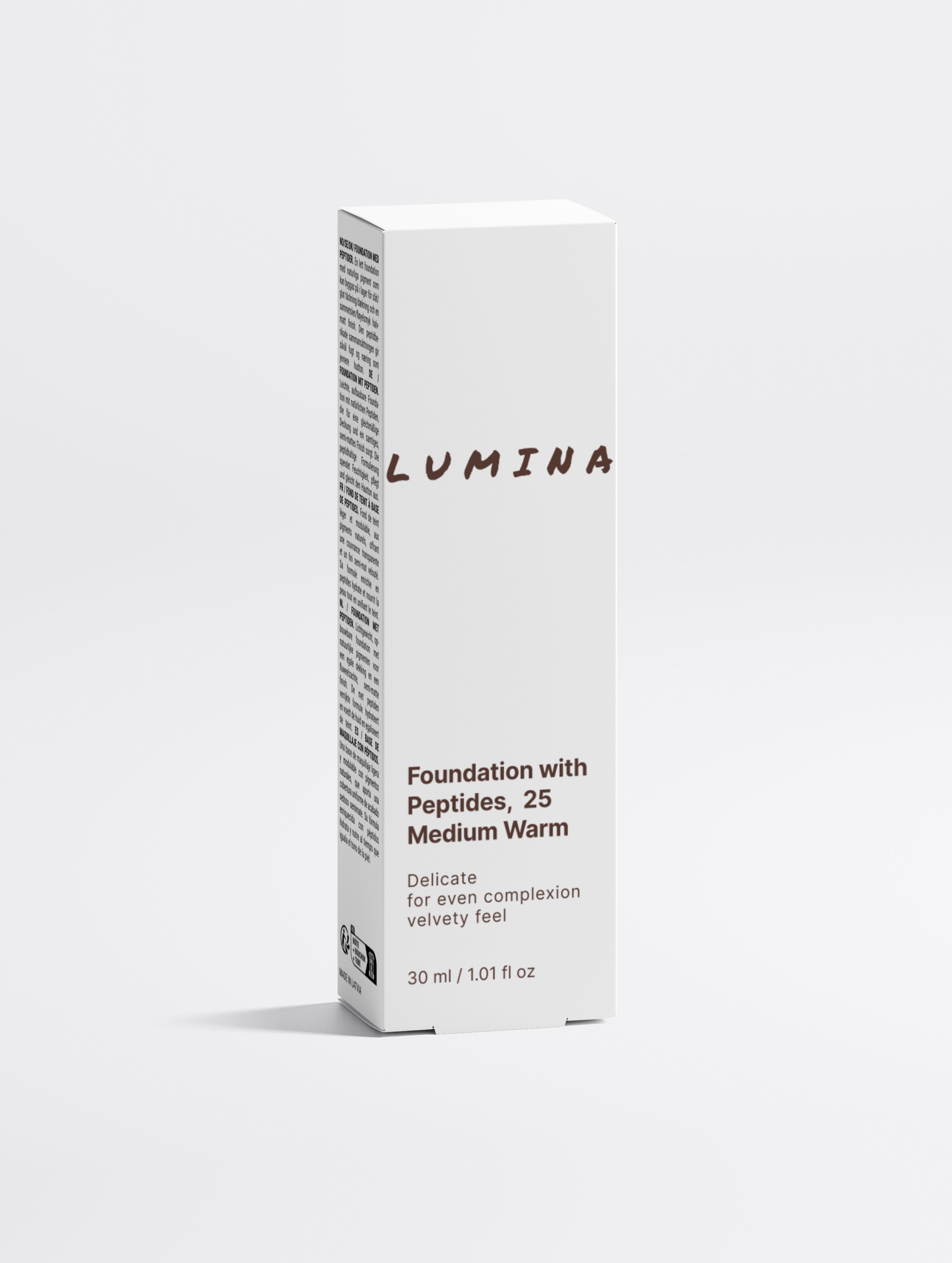 Phấn Nền có Peptides, 25 Sắc Trung bình Ấm