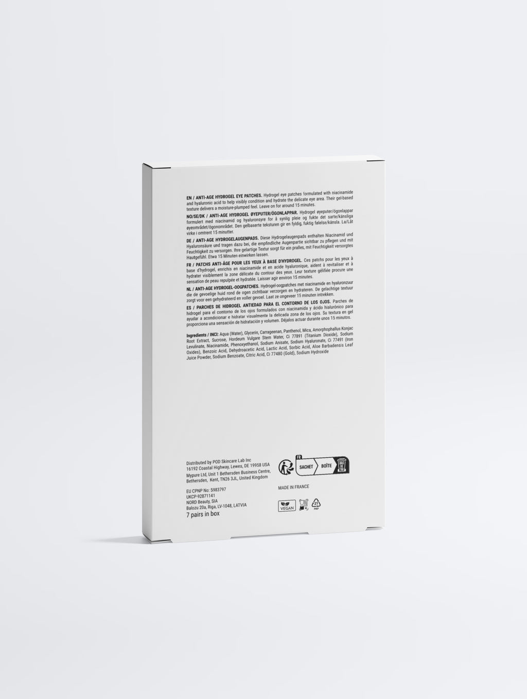 Anti-Age Hydrogel Eye Patches